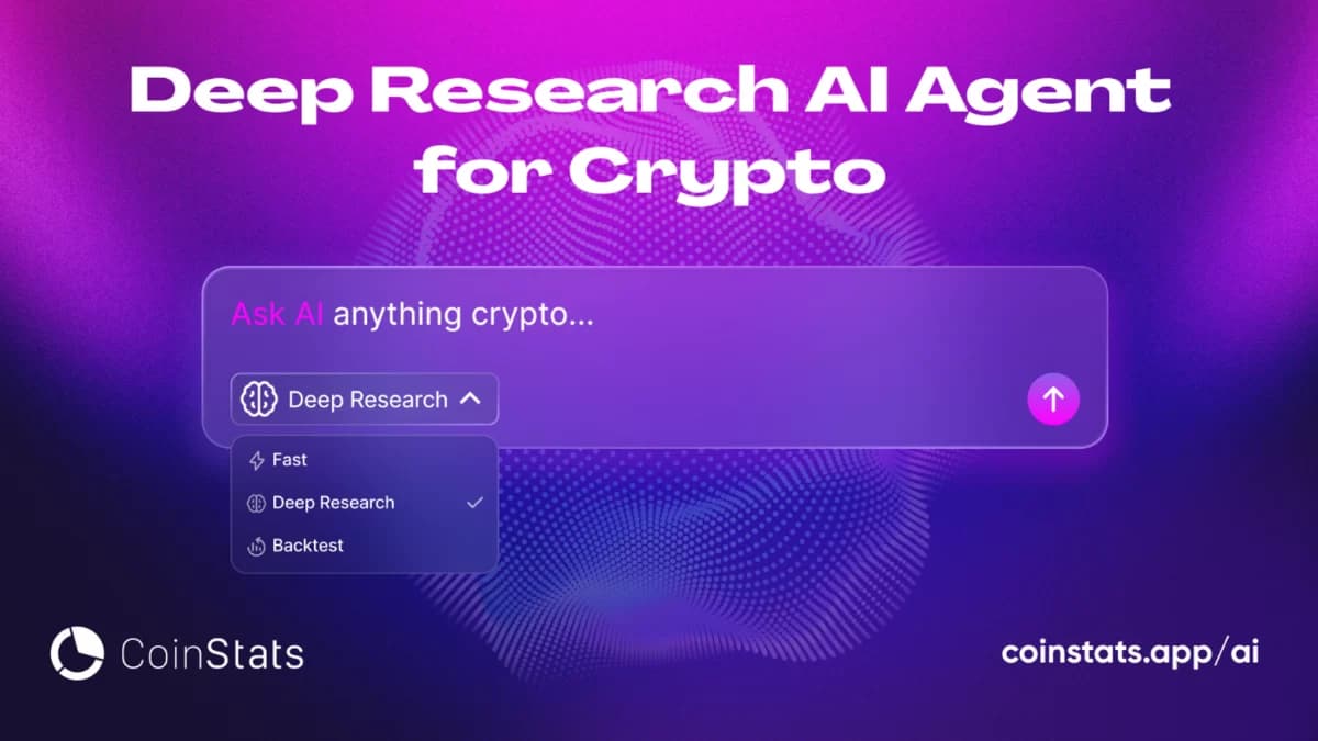 Coinstats AI agent, açık kaynak kripto derin araştırma karşılaştırmasında gemini, claude ve chatgpt’yi geride bıraktı